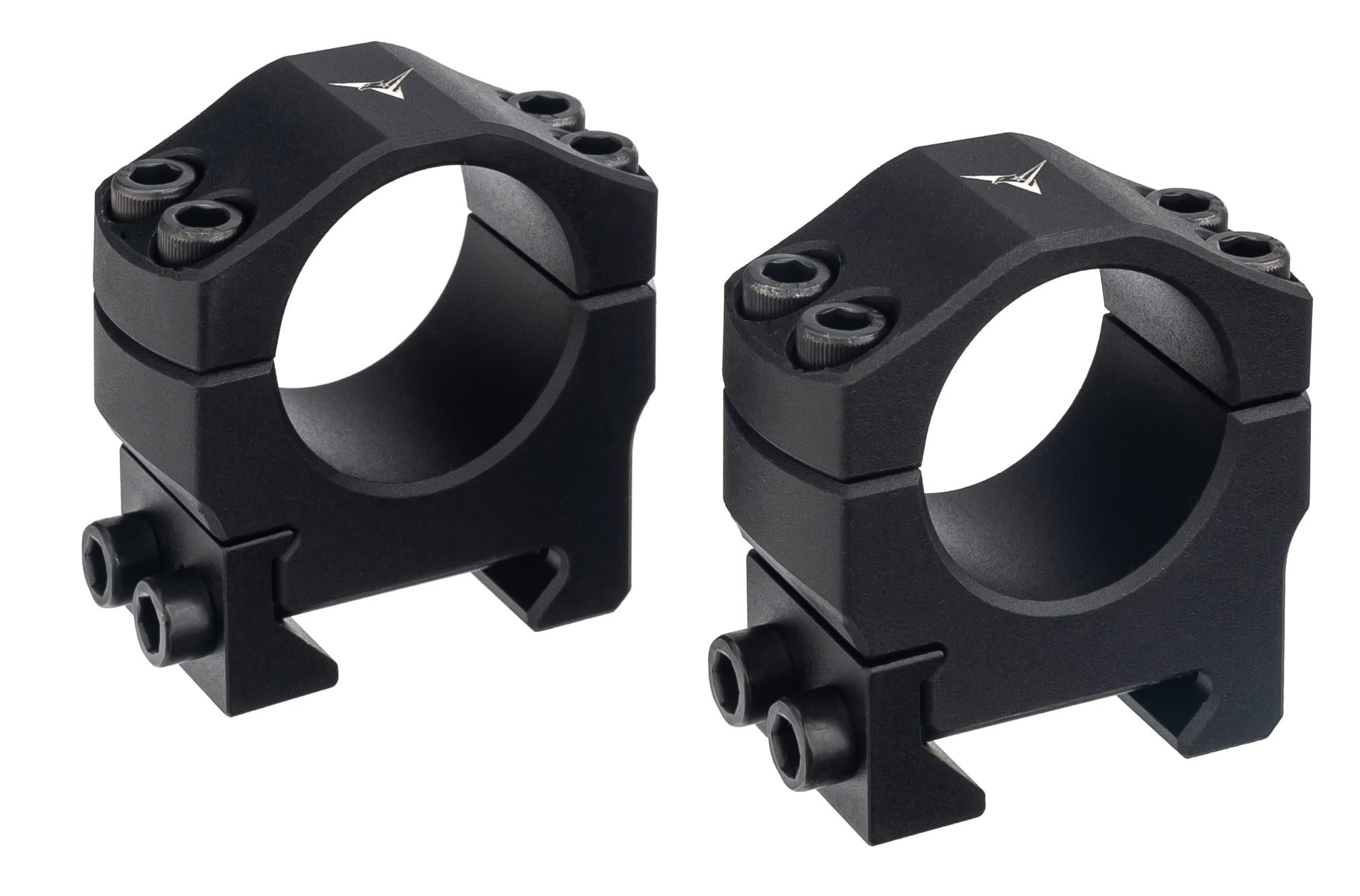 TRYBE Optics Advanced Scope Rings, 1 inch, Low, Black, TROHERNG1L