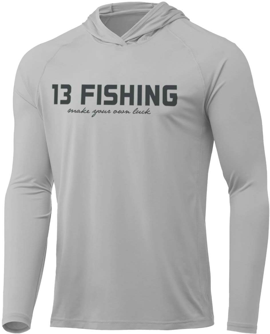 13 Fishing James Pond Long Sleeve Logo Performance Hooded Shirts - Men's