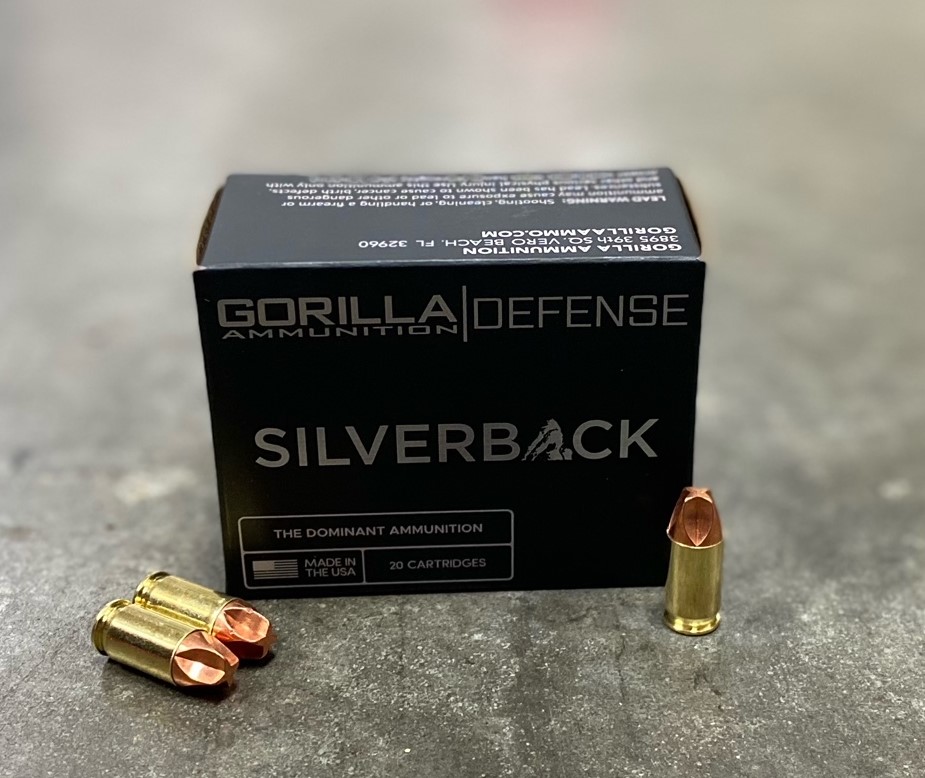 Gorilla Ammunition Gorilla Silverback .380 ACP 65 Grain Lehigh Xtreme Defense Brass Case Pistol Ammunition