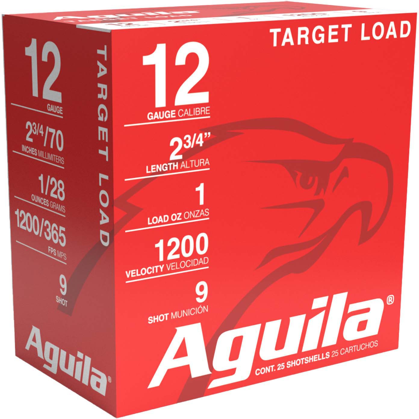 Aguila Ammunition Competition High Velocity 12 Gauge 1 Oz 2.75'' 9 Shotgun Birdshot Ammunition