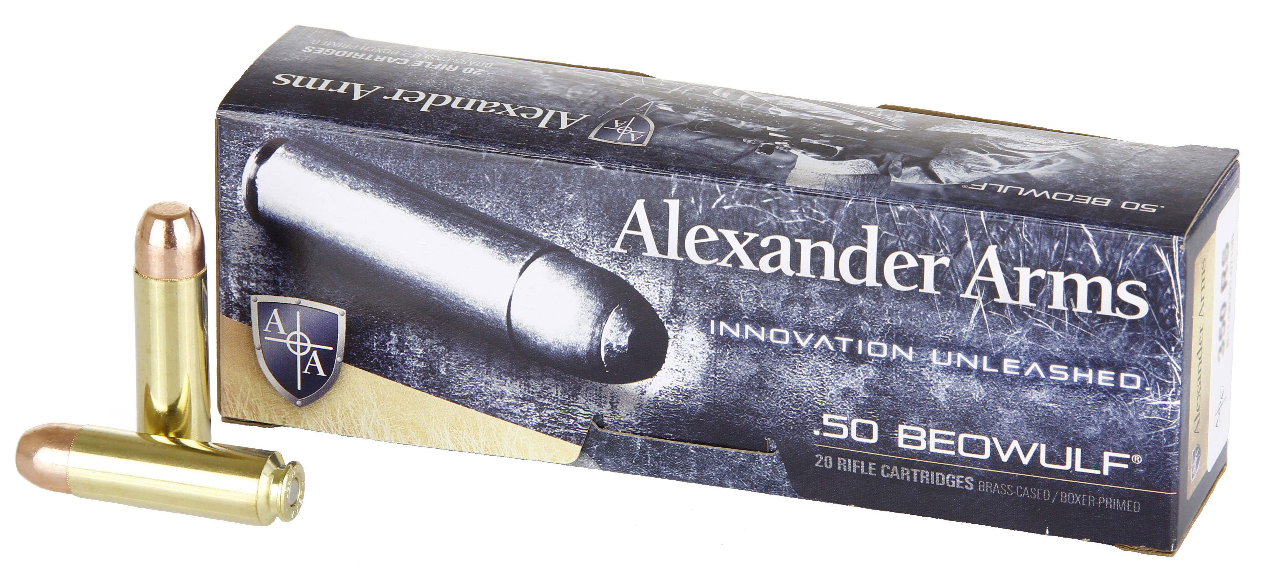 Alexander Arms Loaded Ammunition 50 Beowulf Box Of Free Shipping Over 49
