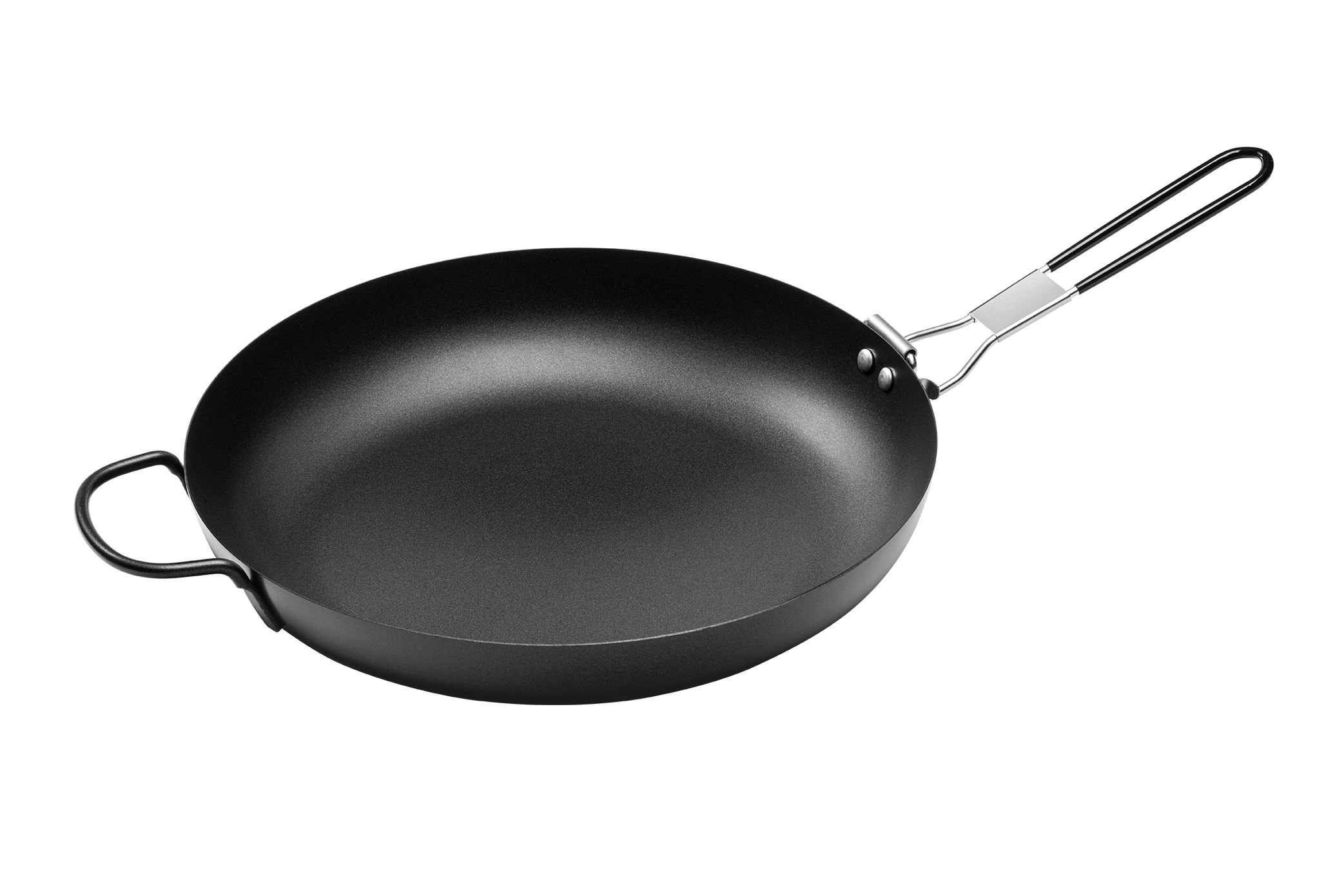 Alpine Mountain Gear 12 Inch Non-Stick Fry Pan with Folding Handle for Camping  