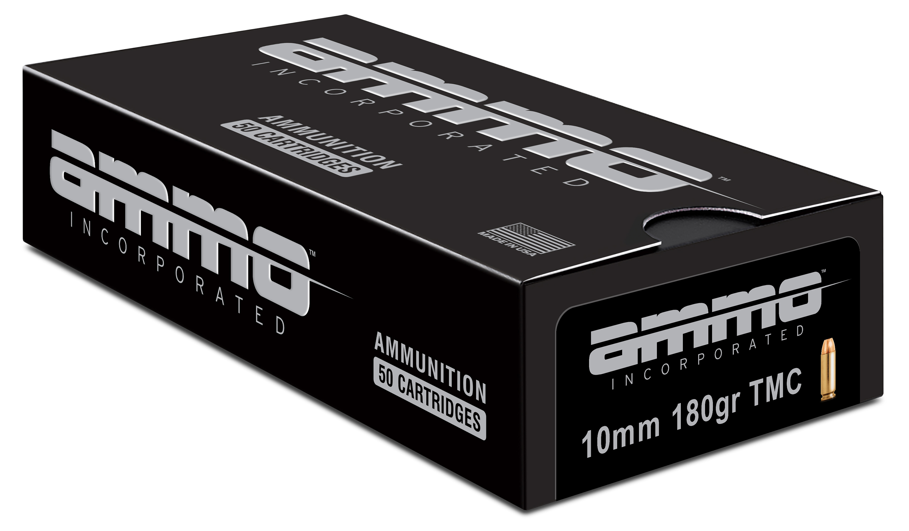 o Inc 10180TMC-A50 10mm Auto 180 Gr Total Metal Jacket (TMJ) Ammo