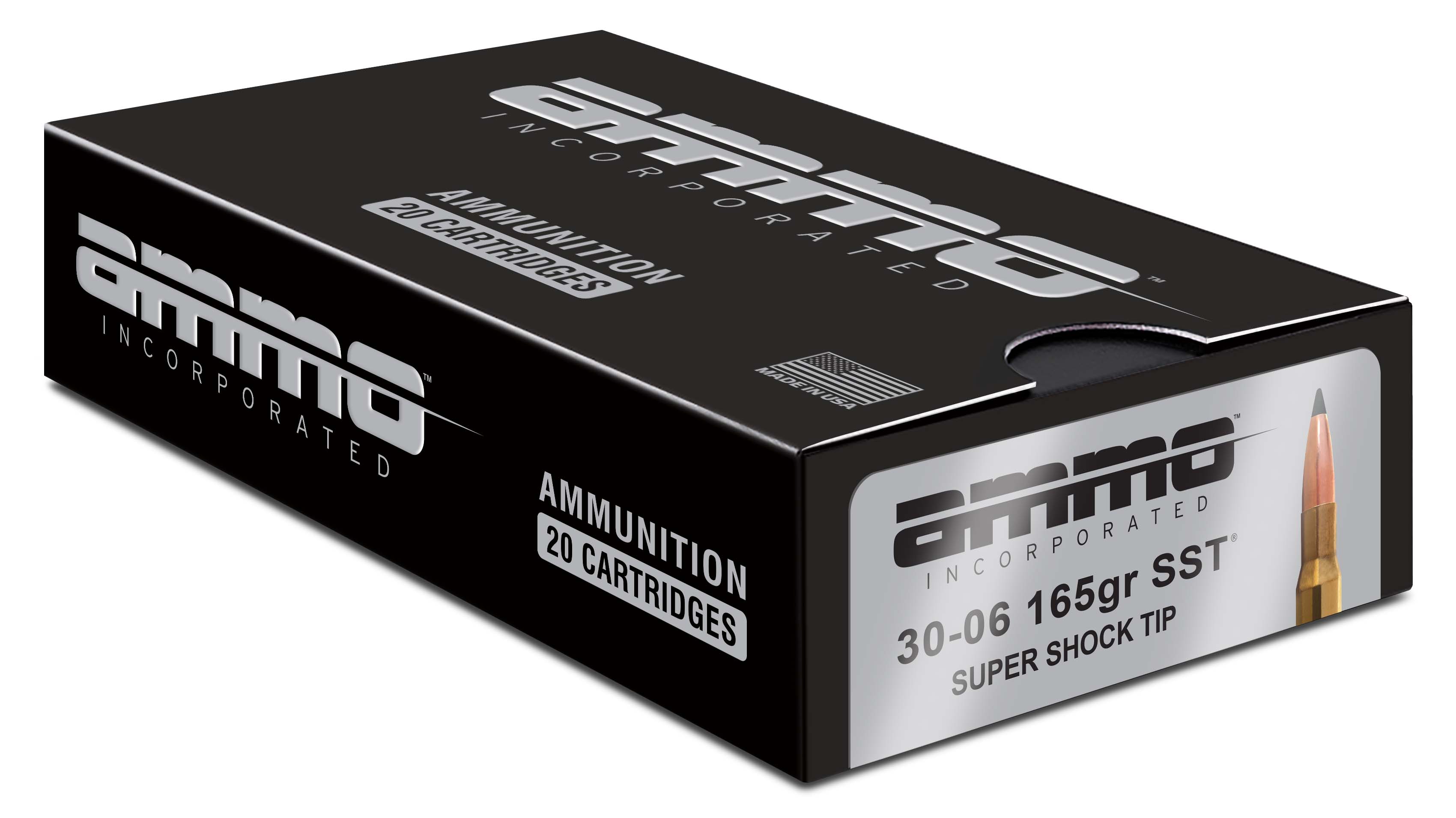 Ammo, Inc. Signature .30-06 Springfield 165 Gr Super Shock Tip Brass Cased Rifle Ammunition