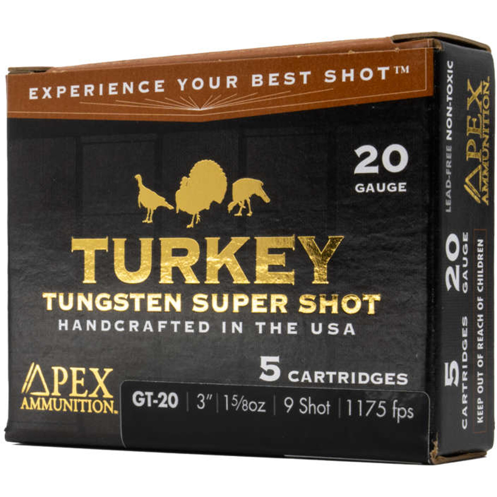 Apex Ammunition Turkey TSS 20 Gauge 1 5/8 oz 3'' 9 Shot Shotgun Ammunition