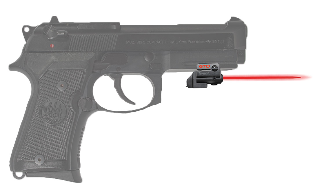 ArmaLaser GTO RED Laser Sight for Compact & Sub Compact Pistols & Guns w/ Rails 