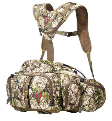 Hunting lumbar pack with shoulder straps sale