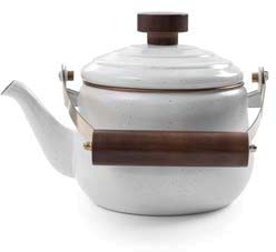 Barebones Enamel Teapot - Slate Gray