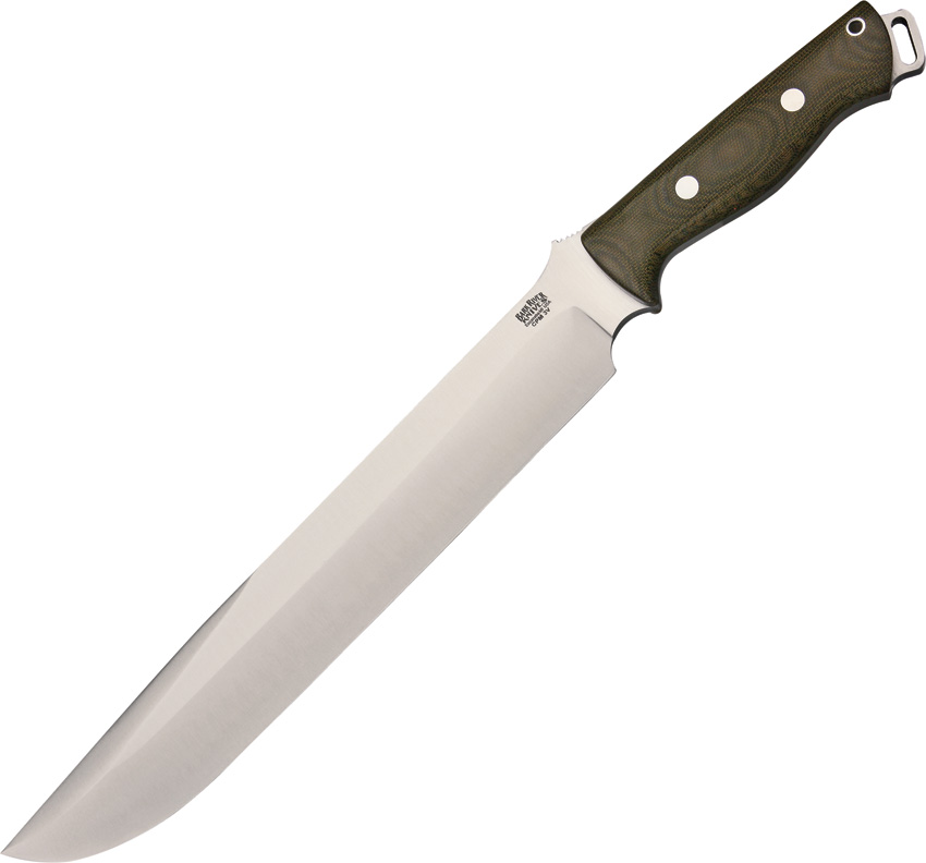 Bark River Bravo III Green Canvas Micarta Fixed Blade Knife | 32