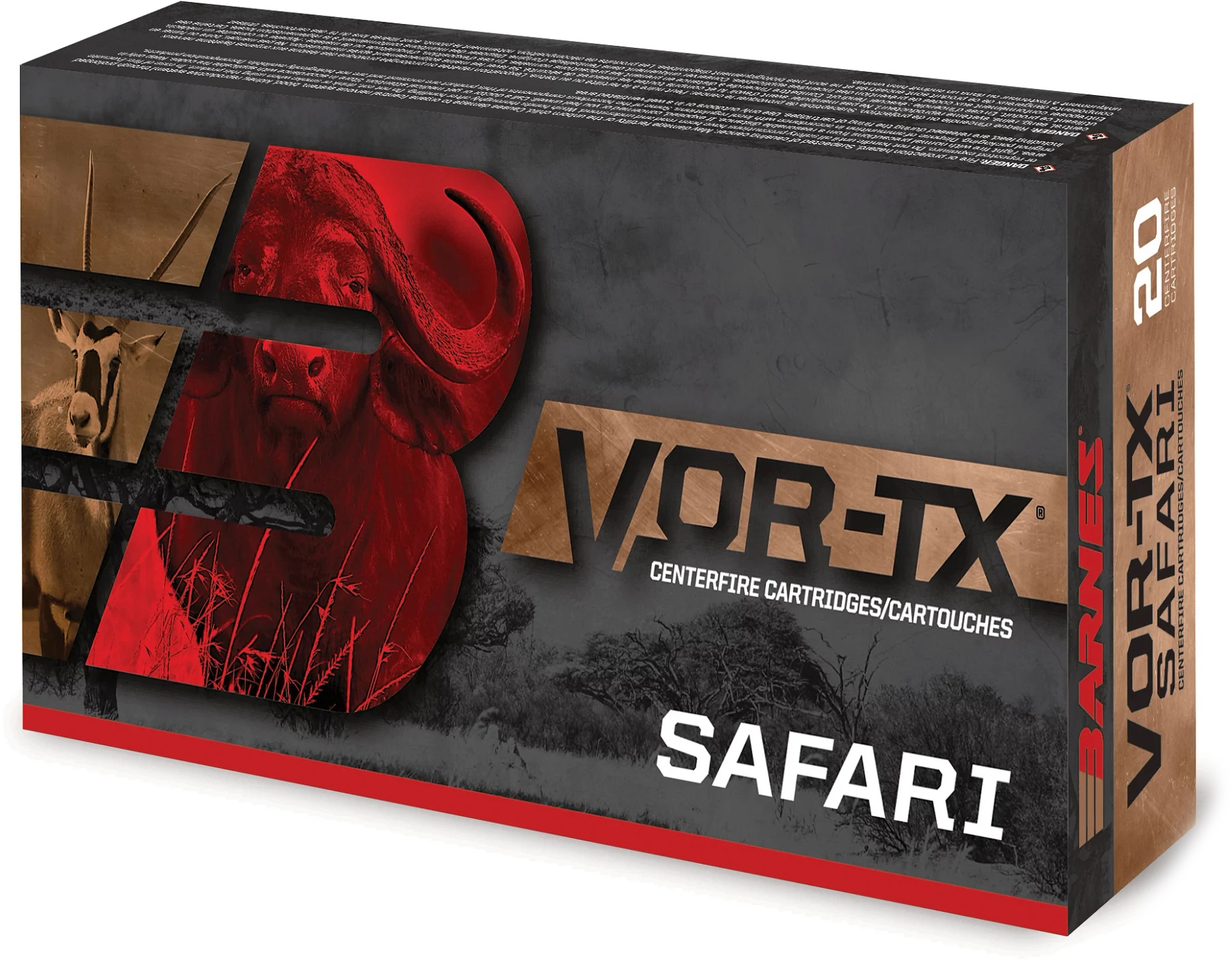 Barnes Vor-Tx Safari Centerfire .416 Rigby 400 grain Banded Solid Round Nose Centerfire Rifle Ammunition