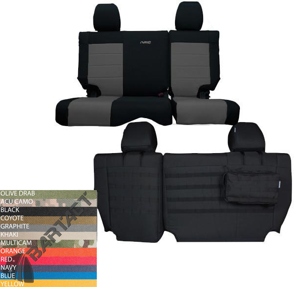 Bartact Jeep Seat Covers Rear Split Bench 2011-2012 Wrangler JKU | Up to  28% Off w/ Free Shipping and Handling