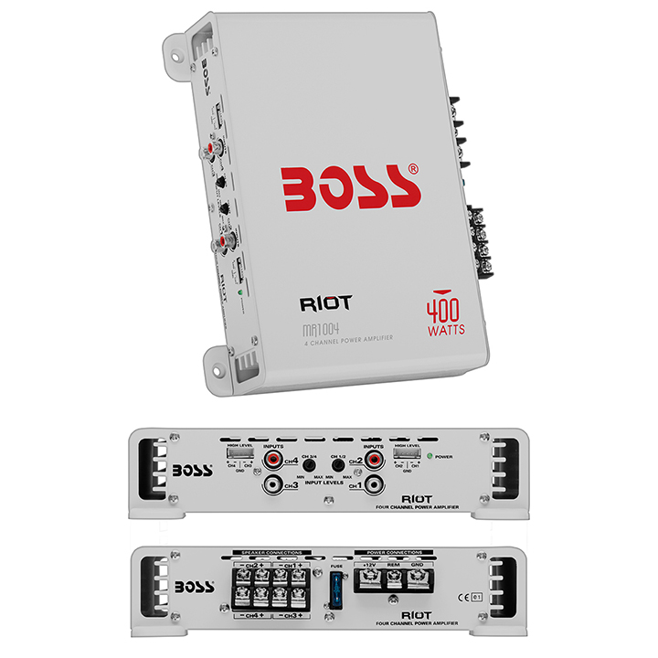 Boss Audio MR1004 Marine 4 Channel Amplifier 