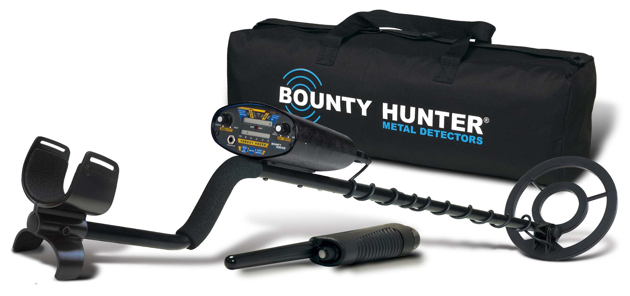 Bounty Hunter Quick Draw II Metal Detector with Carry Bag 20 Off w