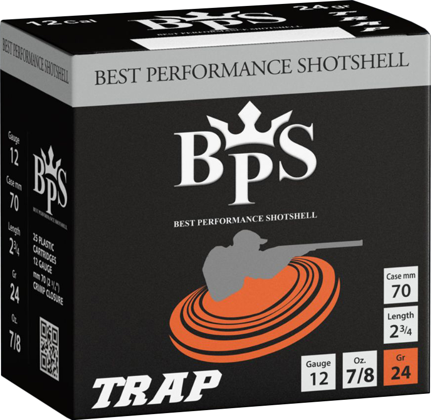 BPS Shotshell 12 Gauge 24 Grain 7/8 oz 2.25in Trap Shotgun Ammunition