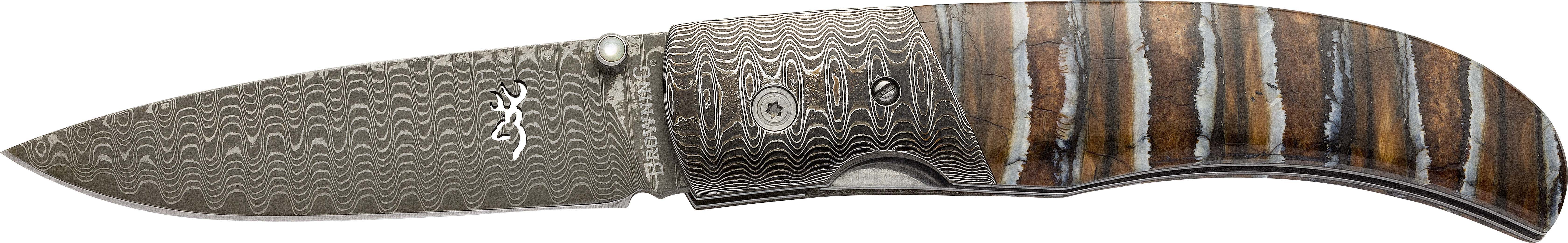 Browning Storm Front Damascus Folding Knife, 3.0625in