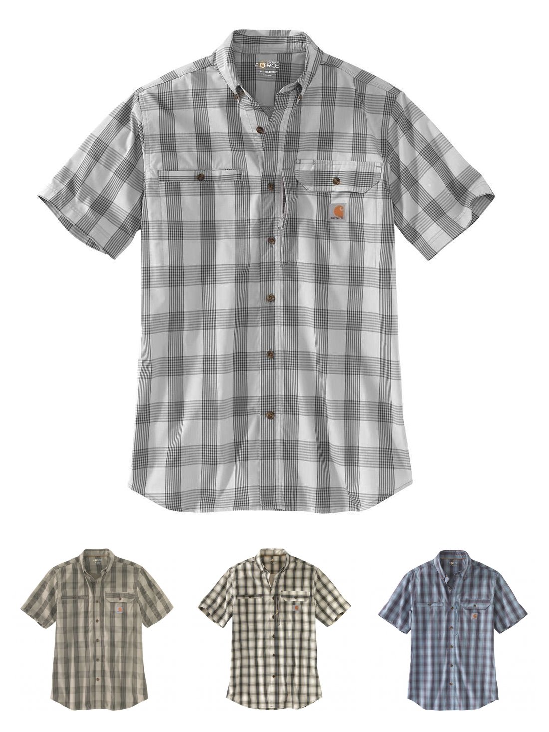 carhartt force ridgefield short sleeve shirt