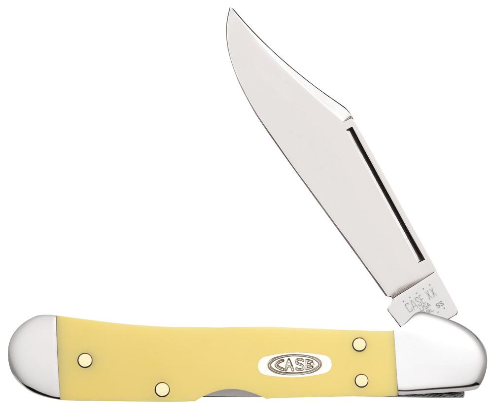 Case Sod Buster Jr. Yellow Chrome Vanadium 3.63 in. Pocket Knife 