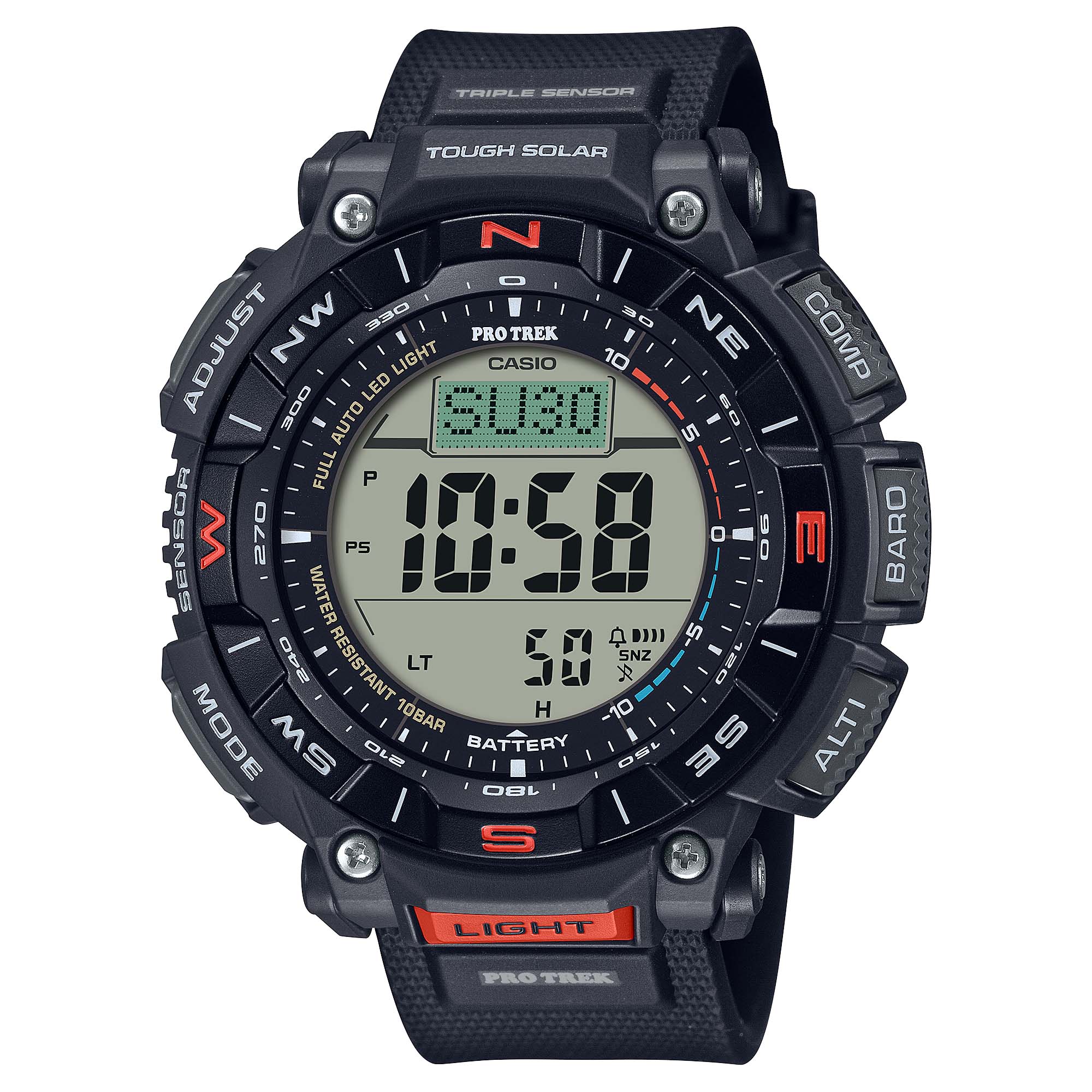 Casio digital discount compass thermometer watch