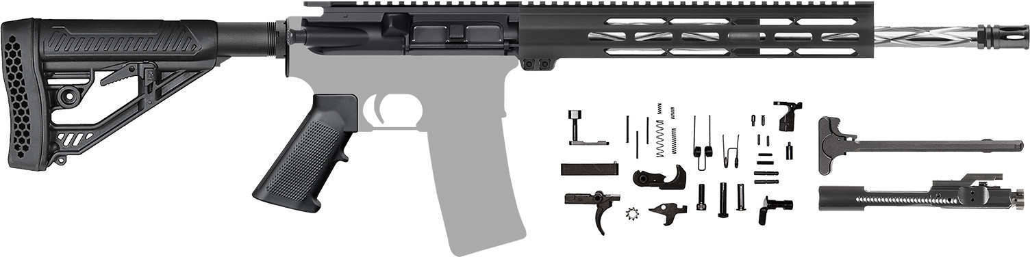 CBC Industries AR-15 1-8 Twist Diamond Flute Rifle Kit Handguard