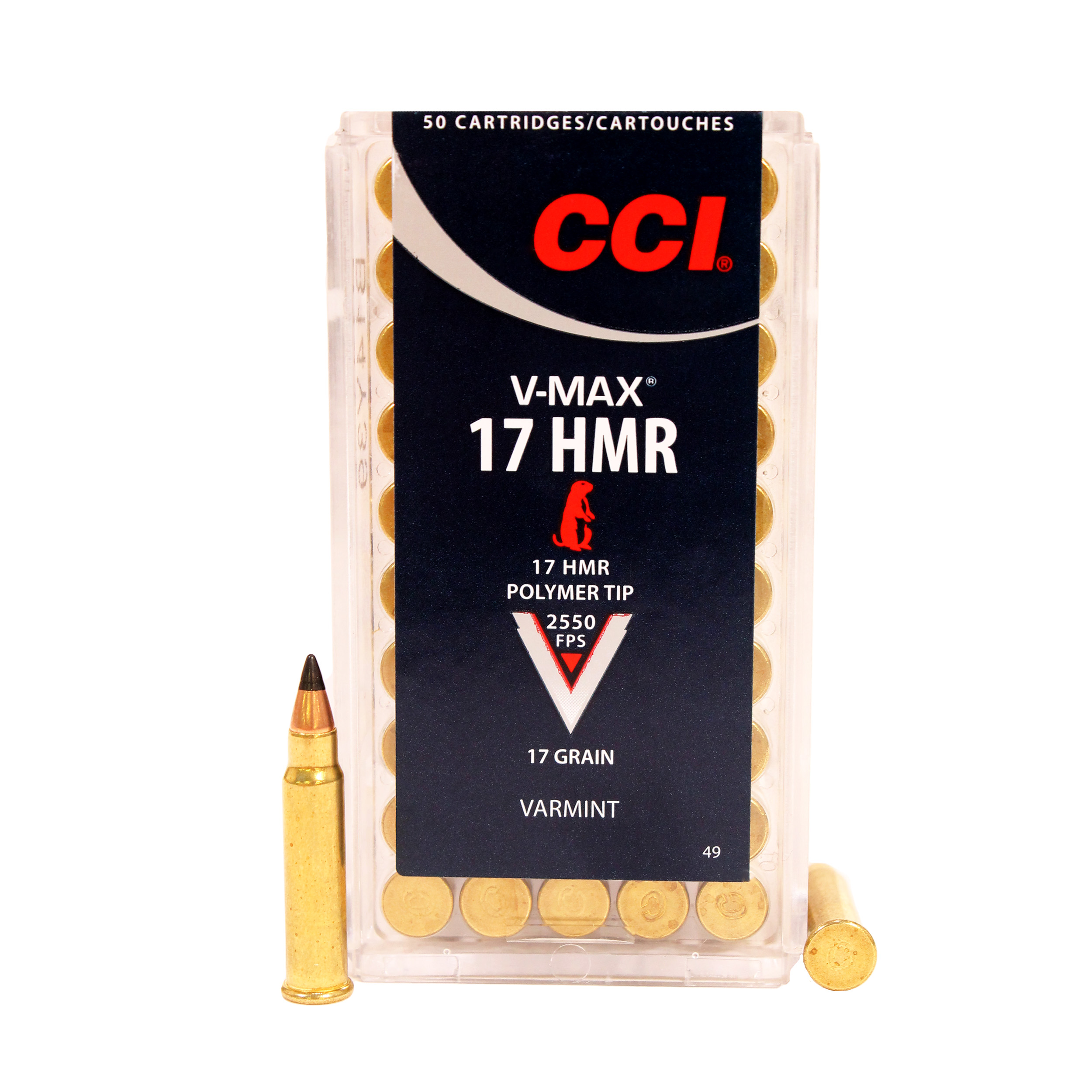 CCI Ammunition V-Max .17 HMR 17 grain Polymer Tip Rimfire Ammunition | Free  Shipping over $49!