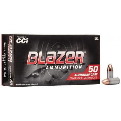 CCI Ammunition Blazer Ammunition 9mm 115gr FMJ