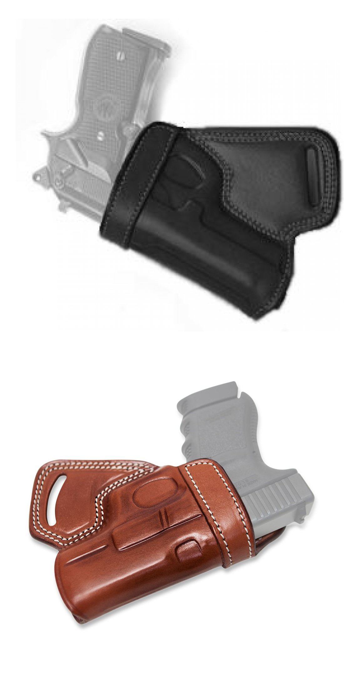 SOB Small Of the Back Leather Belt  Holster Fits GLOCK 34 