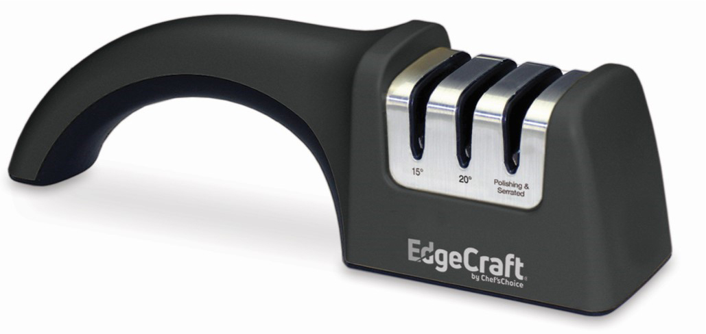 Chef's Choice 2-Stage AngleSelect Professional Manual Sharpener in Black  and Gray