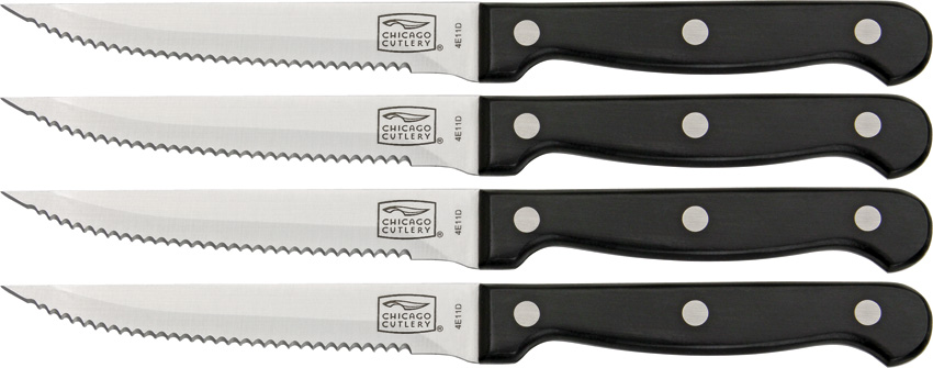 SET OF 4) MESSERMEISTER THE WRANGLER STEAK KNIVES