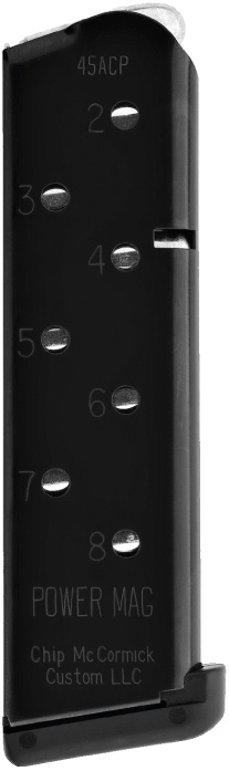Chip McCormick Custom 16131C 1911 45 Automatic Colt Pistol (ACP) 8 Round Black Fini
