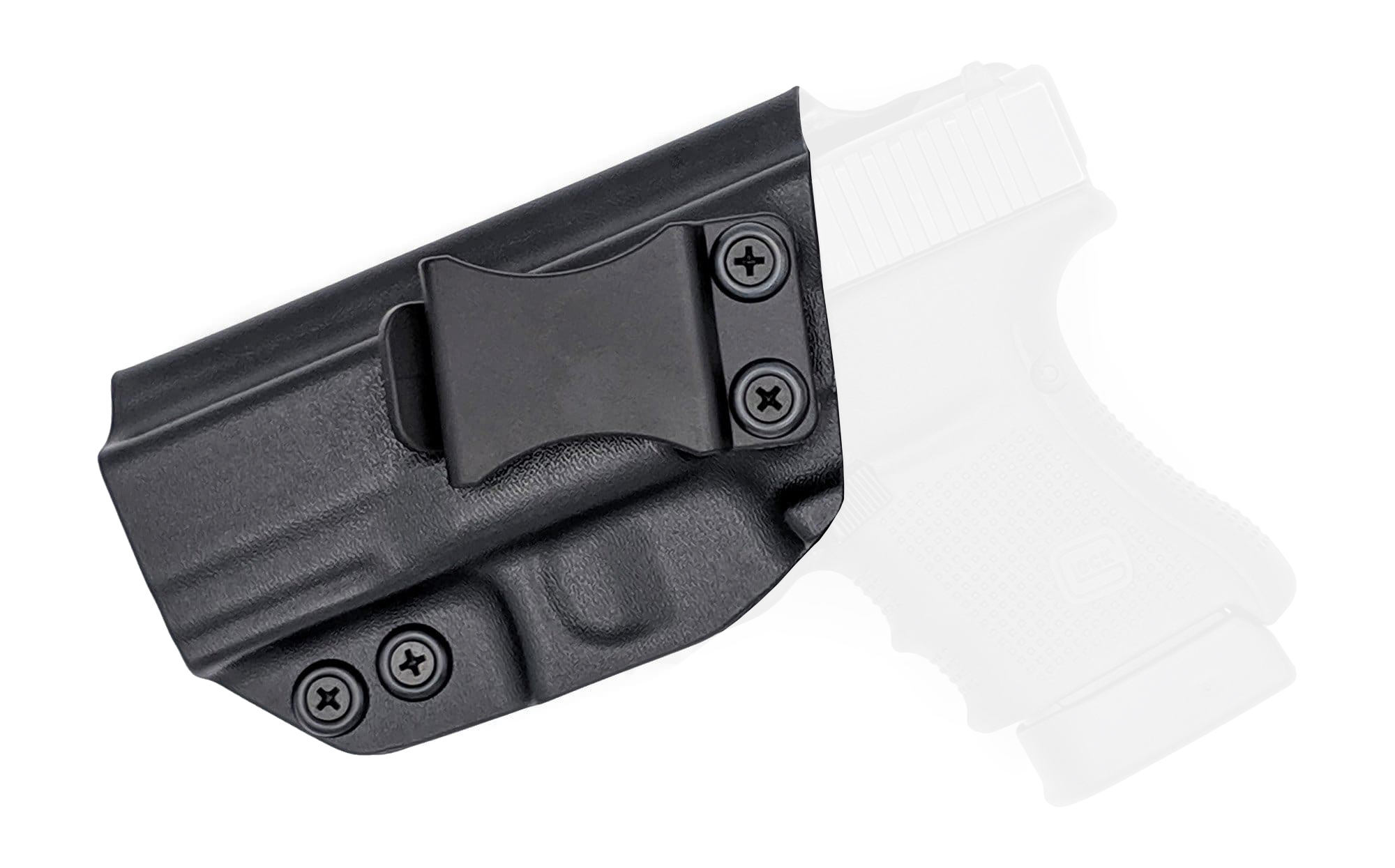 IWB/OWB Glock Holster, Manufacturer : Concealment Express (Rounded Gear),  Model : Druid Glock MOS, Color : Carbon TargetZone