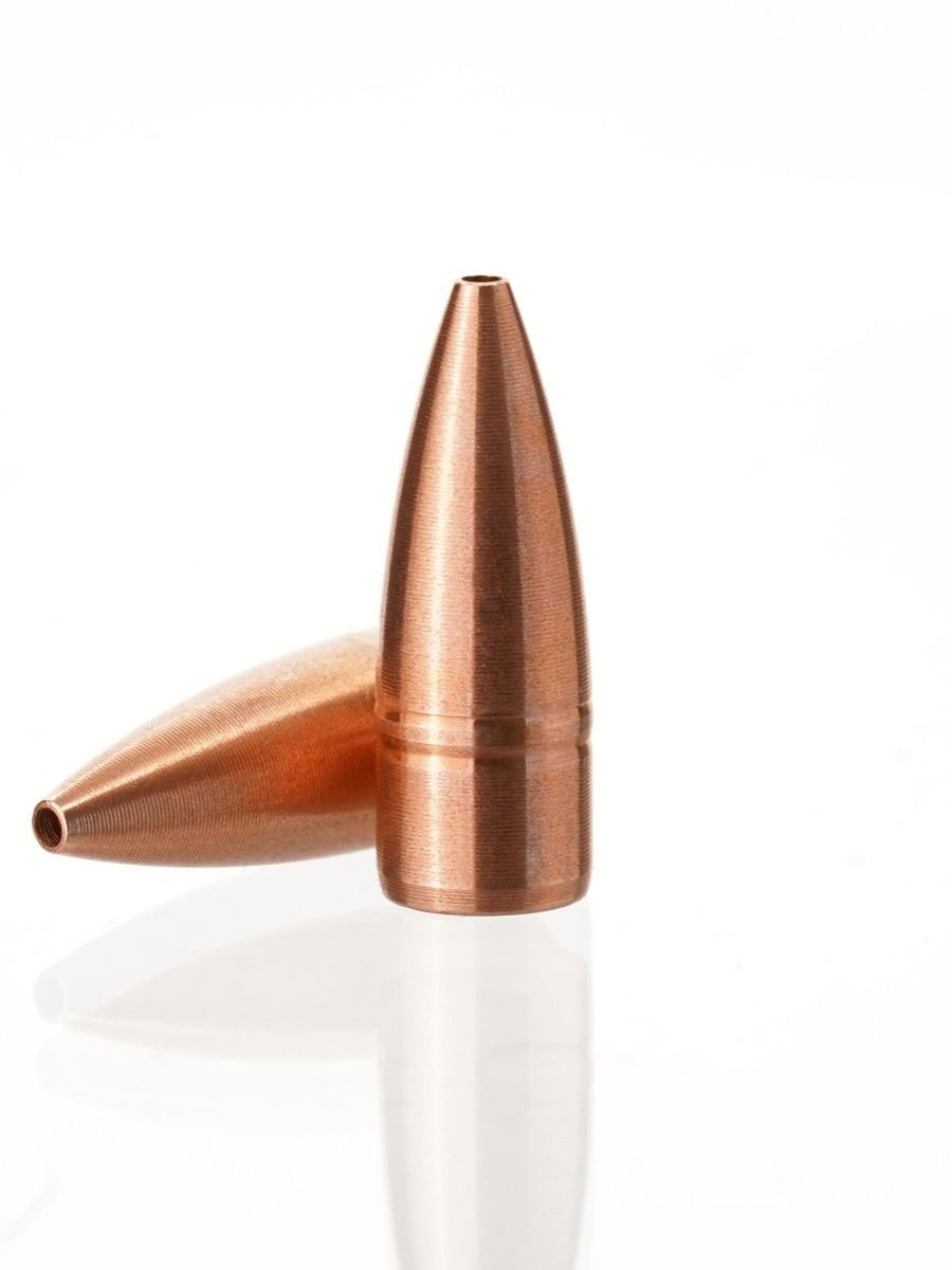 Cutting Edge Bullets Flat Base Match Tactical Hunting .224 Caliber 40 Grain Solid Copper Hollow Point Rifle Bullets