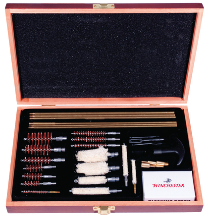 Magnum NORTH AMERICAN TOOL 51218 3-in-1 Gun Cleaning Kit with Wood Case 