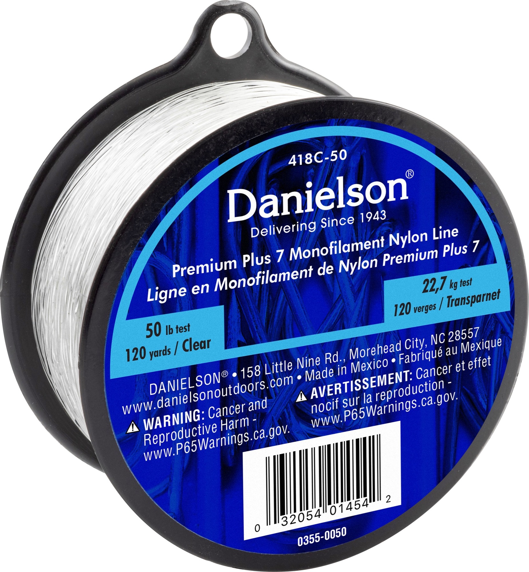 Danielson Plus 7 Mono Nylon Line 50 lb