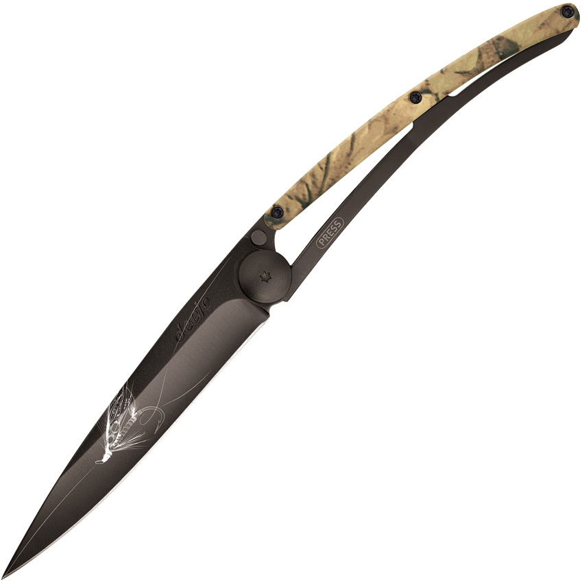 Deejo 37g Tattoo Linerlock Silver