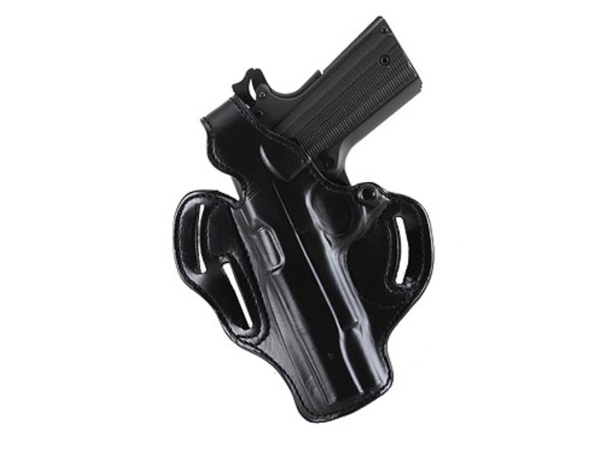 DeSantis 001TA33Z0 Thumb Break Belt Holster RH Tan Leather Colt Python Revolver 