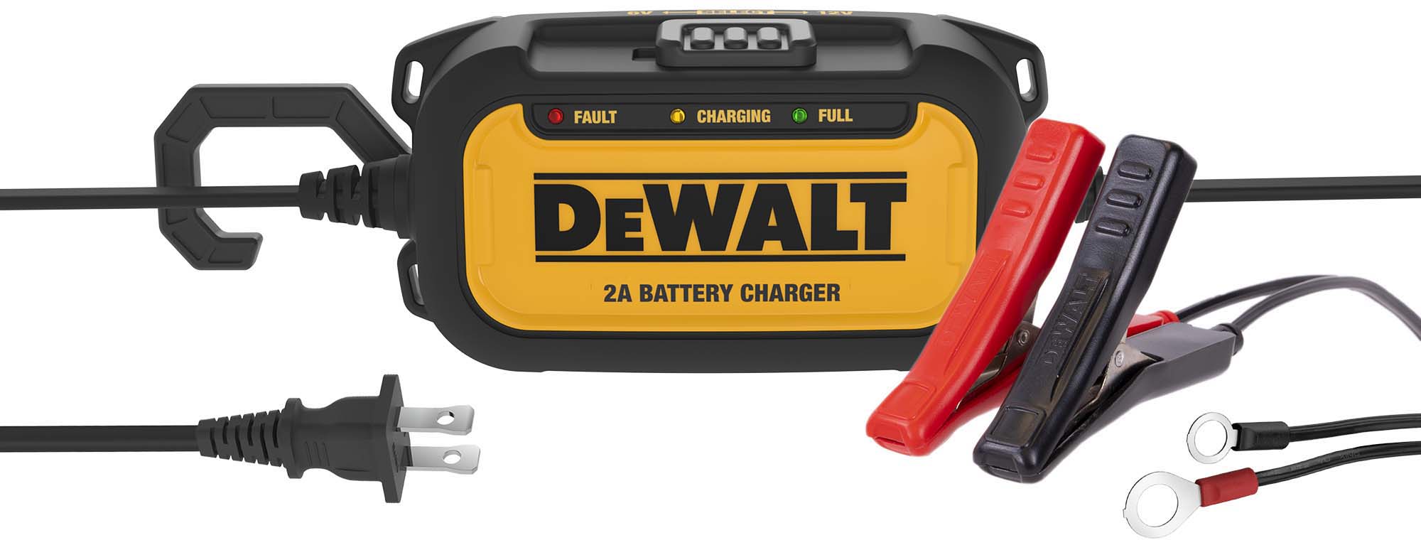 DeWALT 2 Amp Professional Automotive Battery Charger and