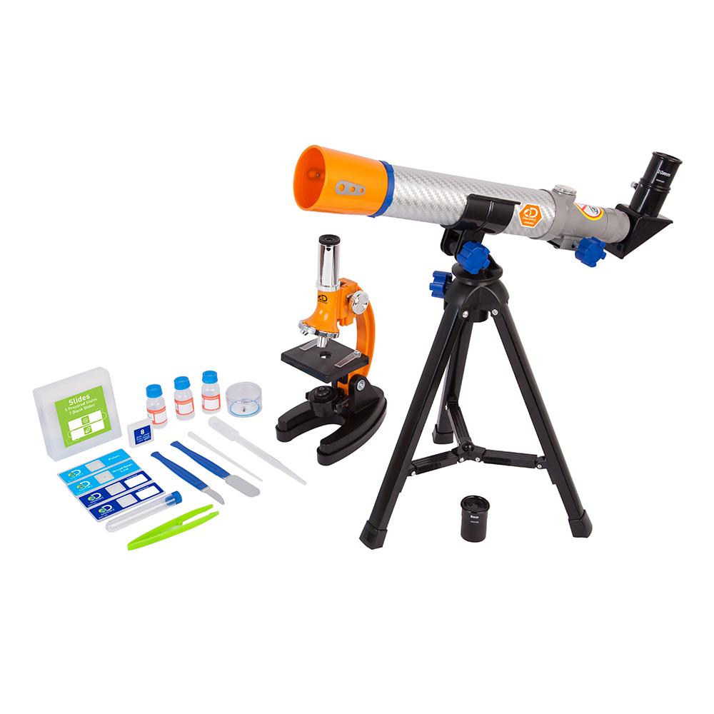 children's telescope and microscope set