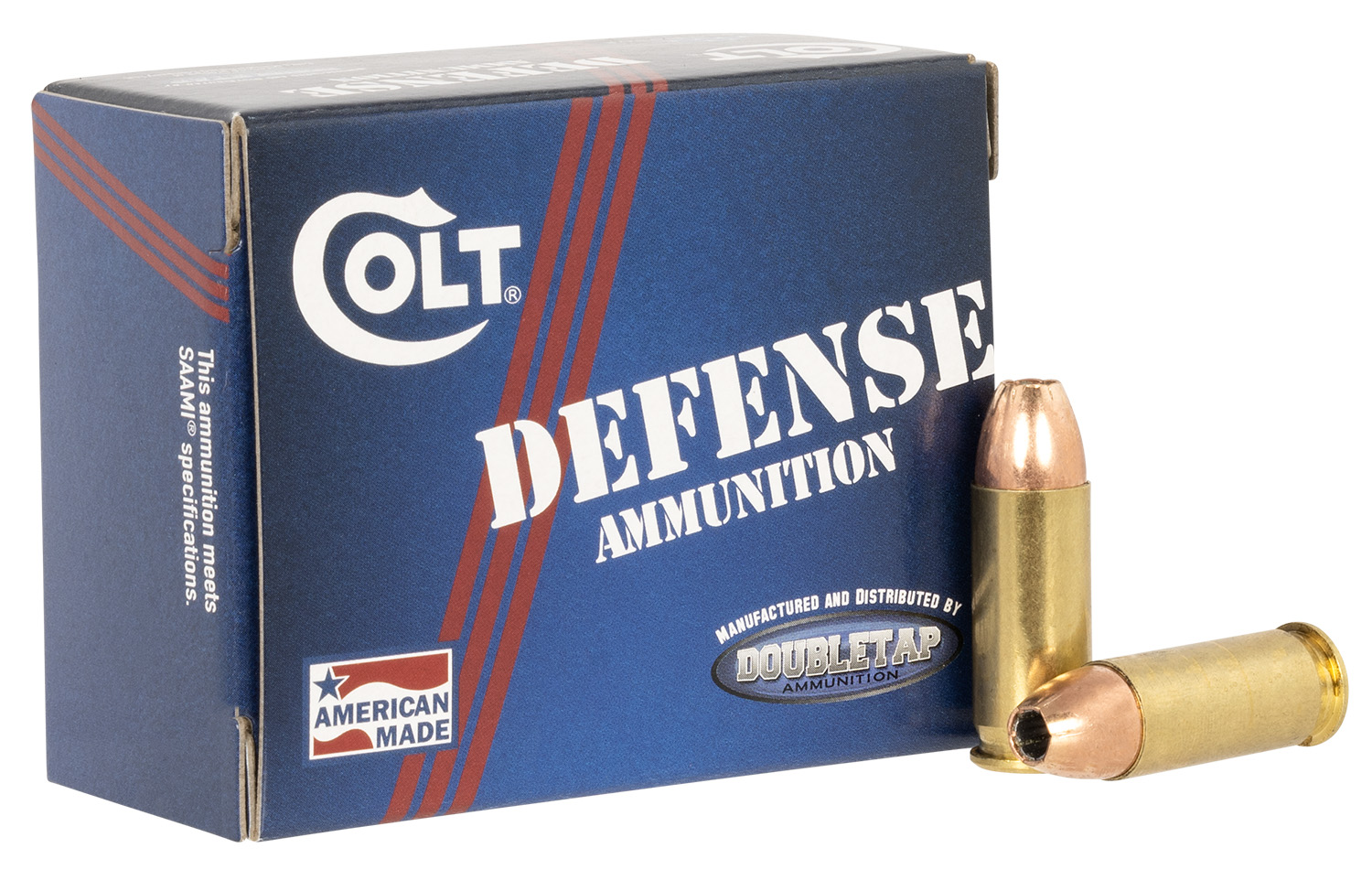 Doubletap Ammunition 38SU124CT Doubletap Defense 38 Super +P 124 Gr Jacketed Hol