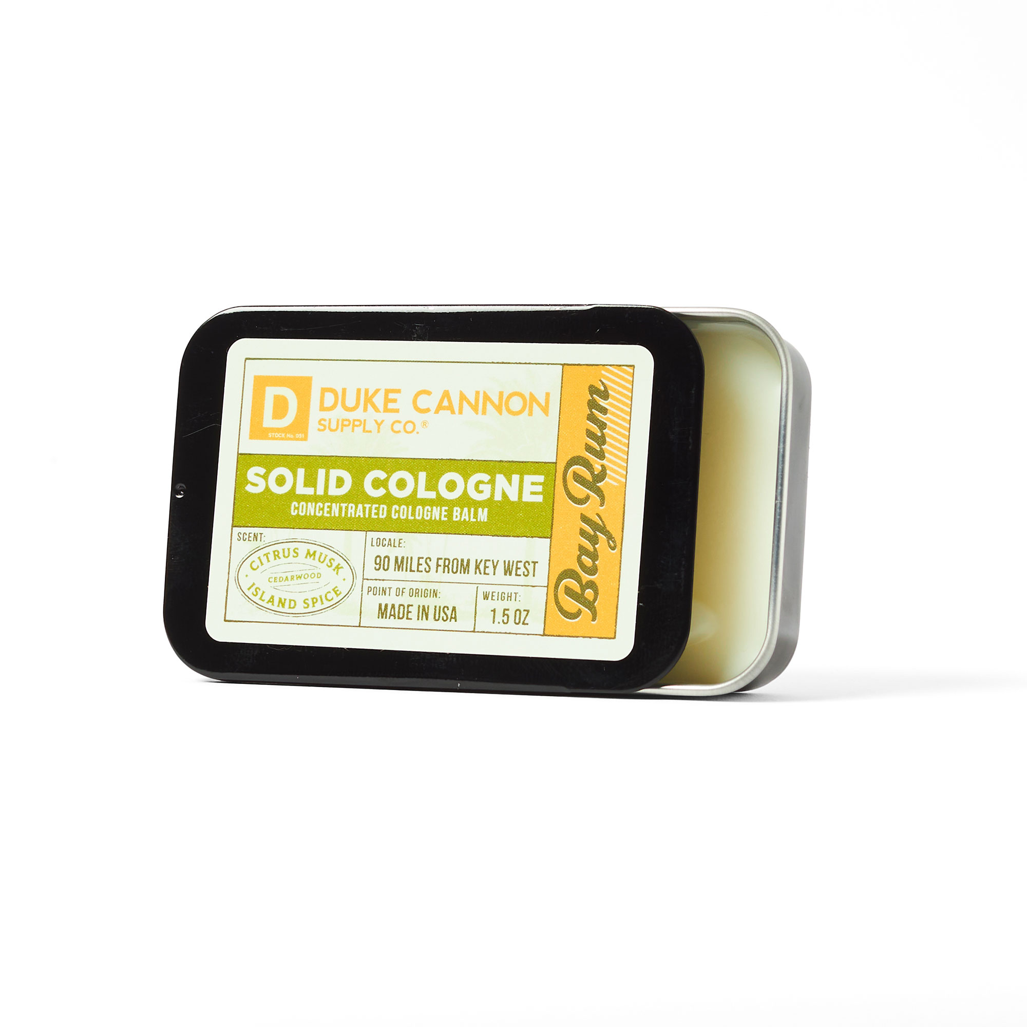 Duke Cannon Supply Co Solid Cologne Bay Rum Free Shipping over