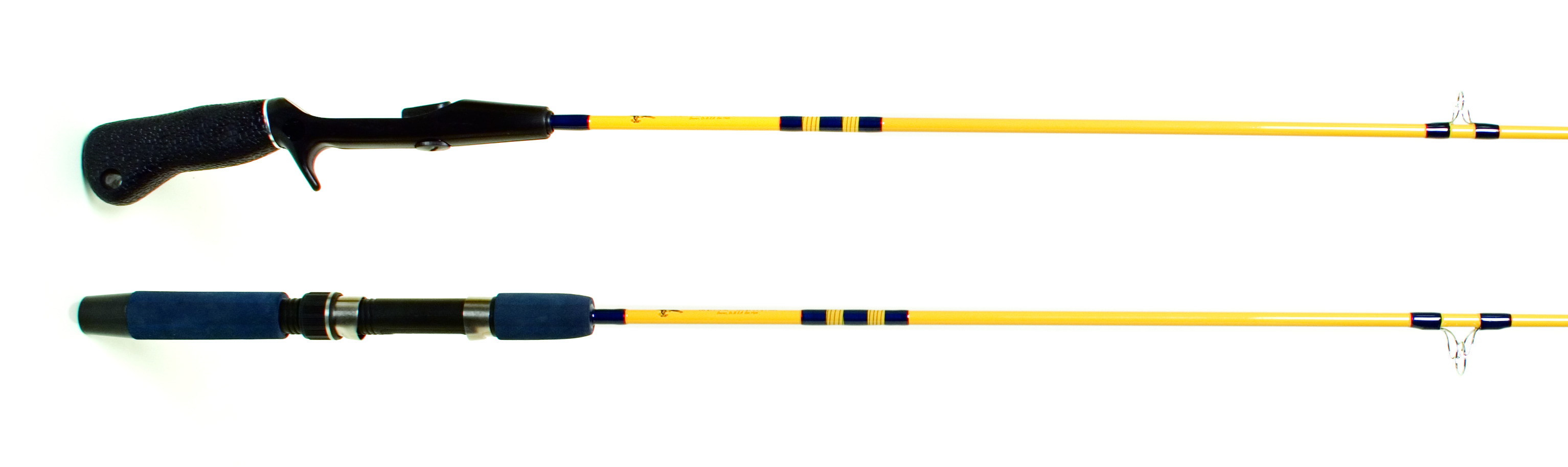 Eagle Claw Brave Eagle Spincast Rod, 1 Piece, Medium 1/4-5/8oz Lures, 4lb -  15lb, 2 Guides + Tip