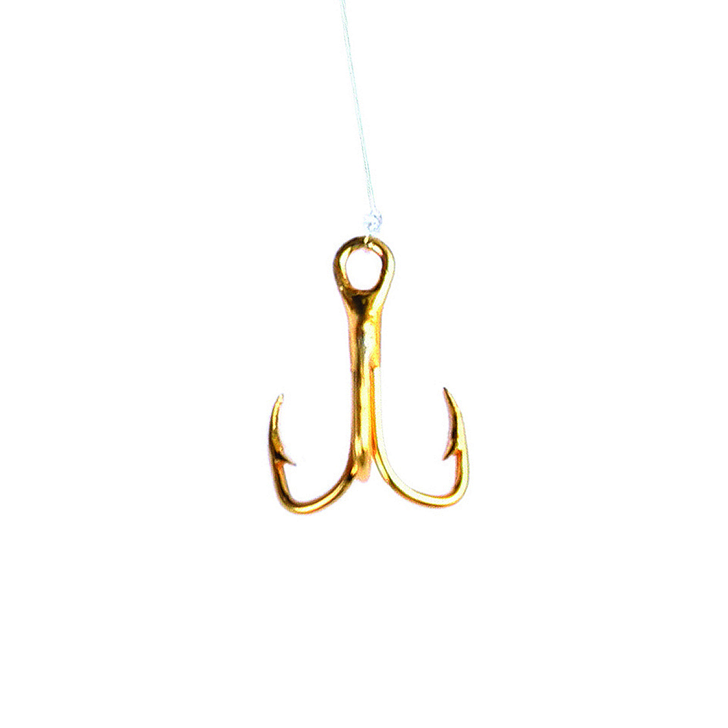 Eagle Claw Snelled Treble Hook w/Spring for Soft Bait