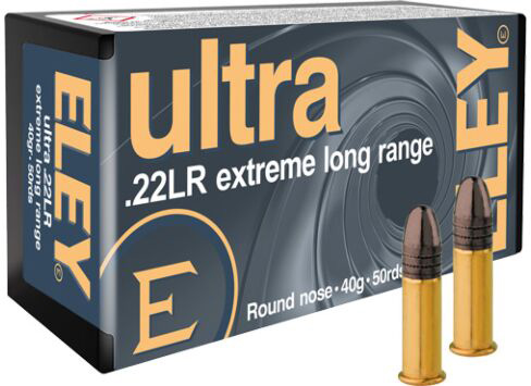 Eley Ammunition Eley Ultra Extreme Long Range 22lr 40gr Rn 50rd 100bx/cs