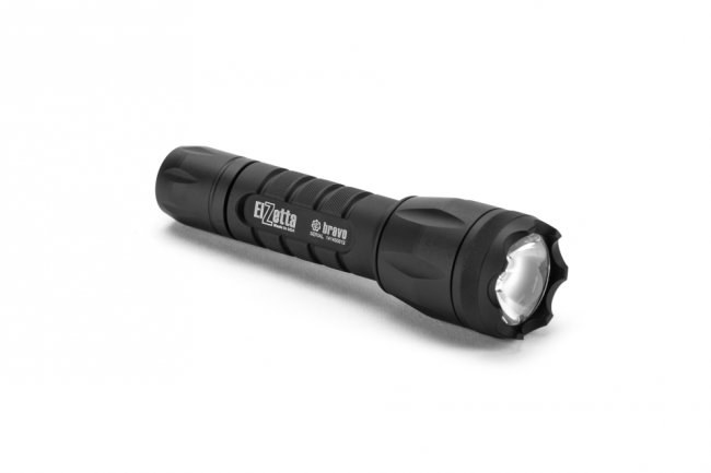 Elzetta Bravo 2-Cell Modular LED Flashlight w/Crenellated Bezel Ring