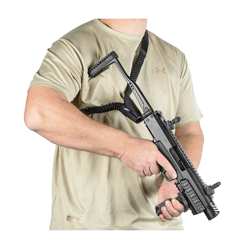 Tactical Heavy Duty Two Point or Single Point Bungee Sling with Quick Detach 