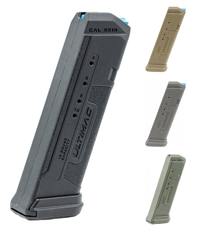 FAB Defense Ultimag Glock 19 9x19mm 10-Round Magazine