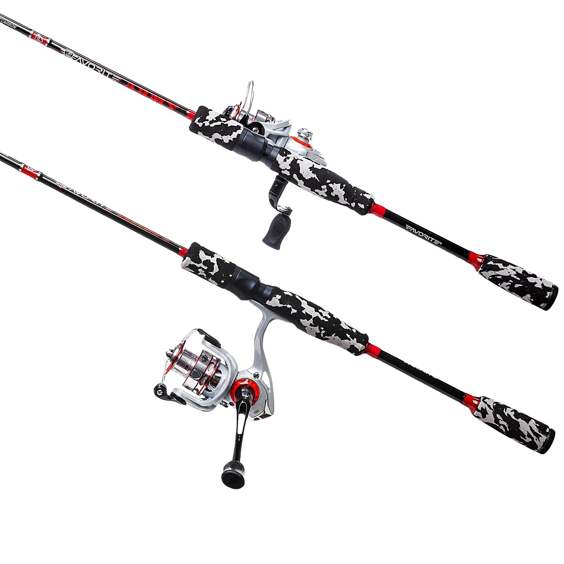 Favorite Fishing Army Spinning Combo  Up to 17% Off w/ Free Shipping and  Handling
