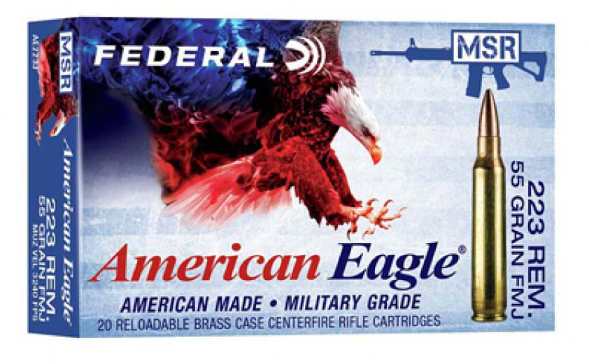 Federal Premium 223 Remington 55 Grain Full Metal Jacket Boat Tail Fmjbt Brass Centerfire Rifle Ammunition 5 Star Rating Free Shipping Over 49