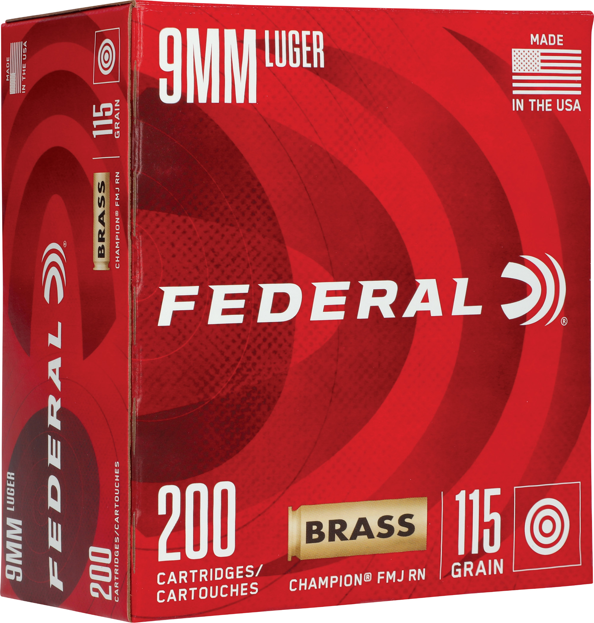 Federal Premium 40 S&W 180 Grain FMJ Champion Loose Pack Centerfire Pistol Ammunition