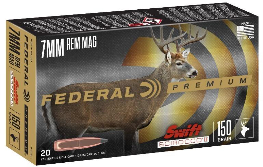 Federal Premium SWIFT SCIROCCO .270 Winchester 130 Grain Swift Scirocco Polymer Tip Centerfire Rifle Ammunition