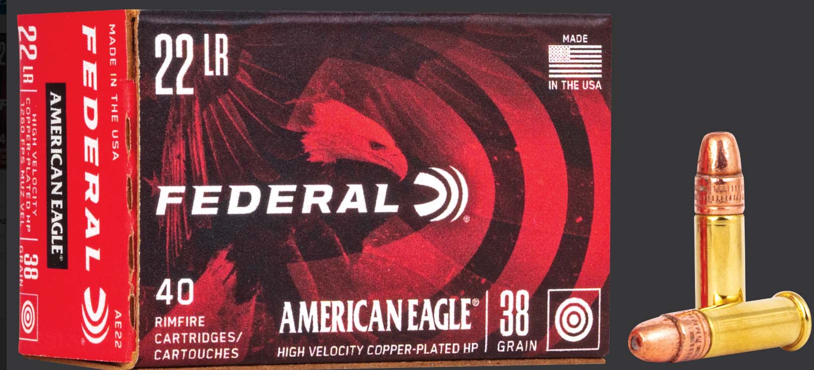 Federal Premium American Eagle Rimfire .22 Long Rifle 38 Grain